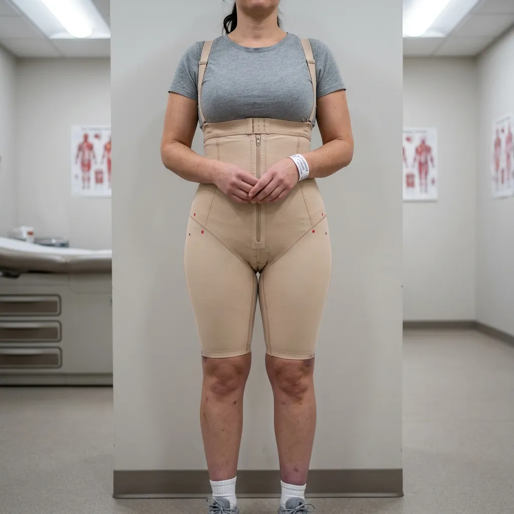 Zatvrdlina vnitřní stehno liposukce: Co dělat při komplikacích? 2 Nošení kompresního prádla po liposukci pro prevenci seromu